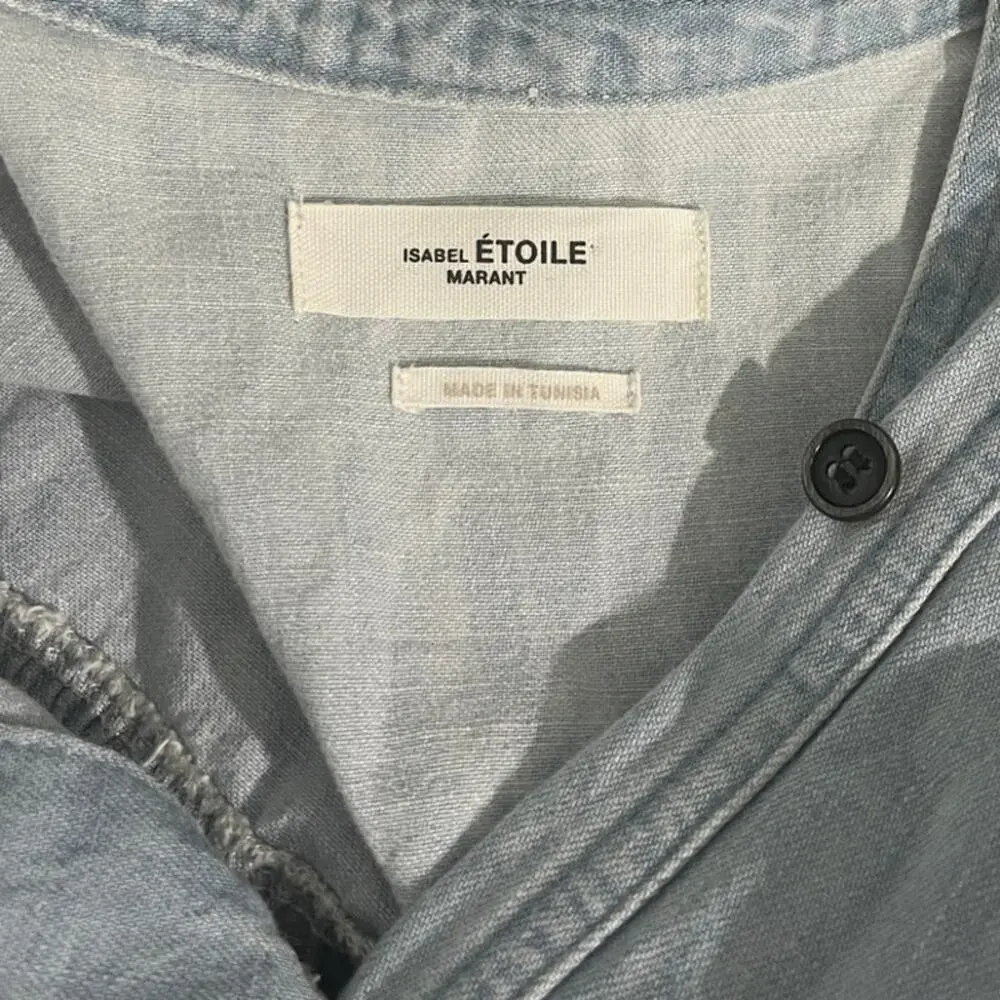 Isabel Marant Etoile Gayle Denim Jumpsuit Size 38 - Picture 7 of 8